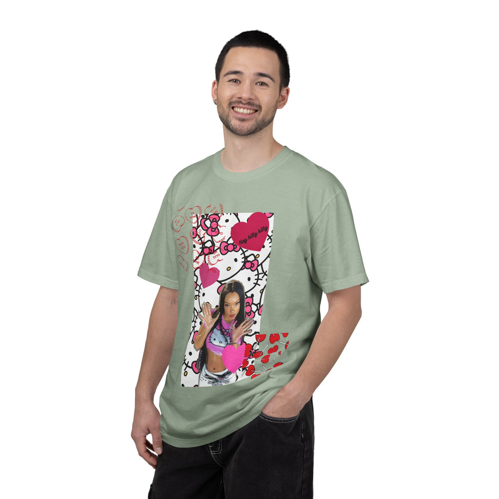 Hey Kitty Kitty Valentine graphic T-shirt