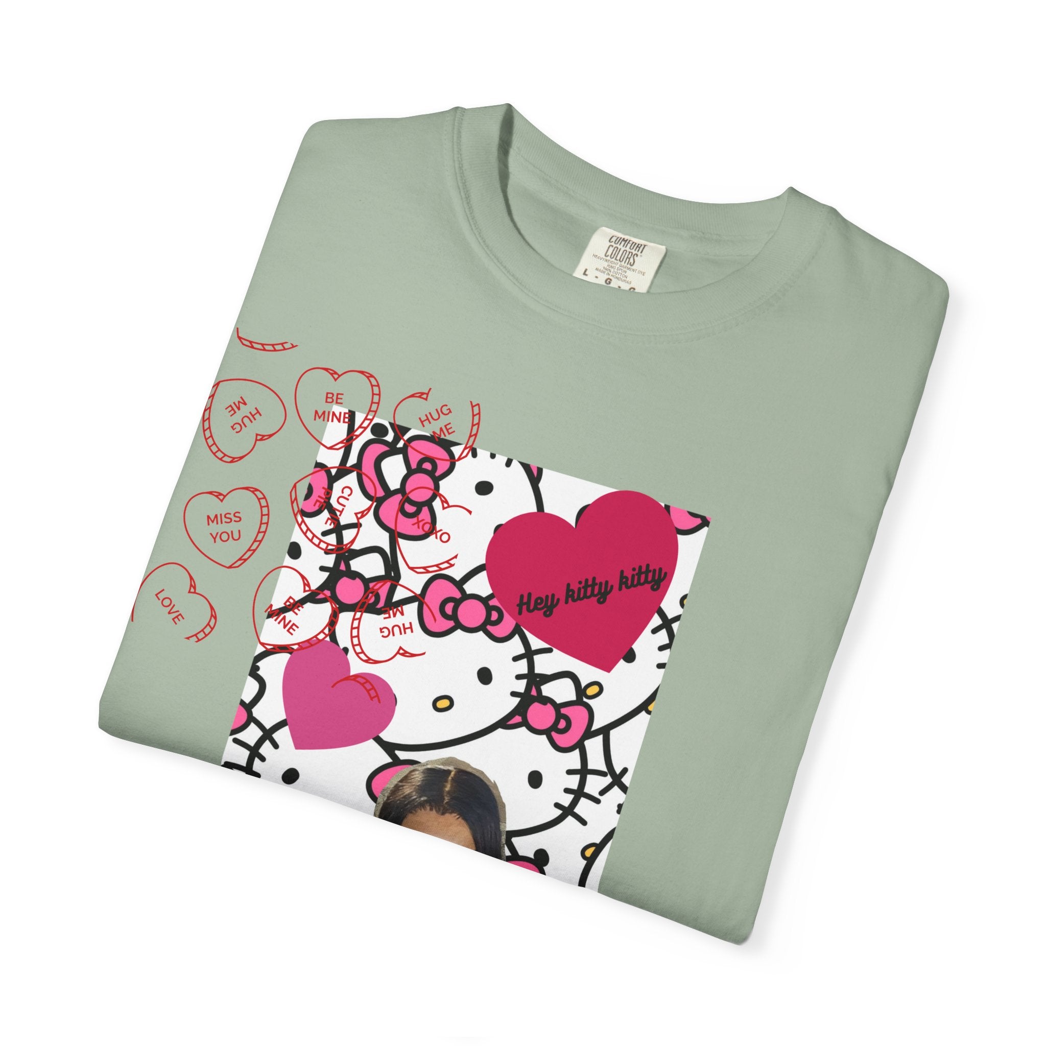 Hey Kitty Kitty Valentine graphic T-shirt