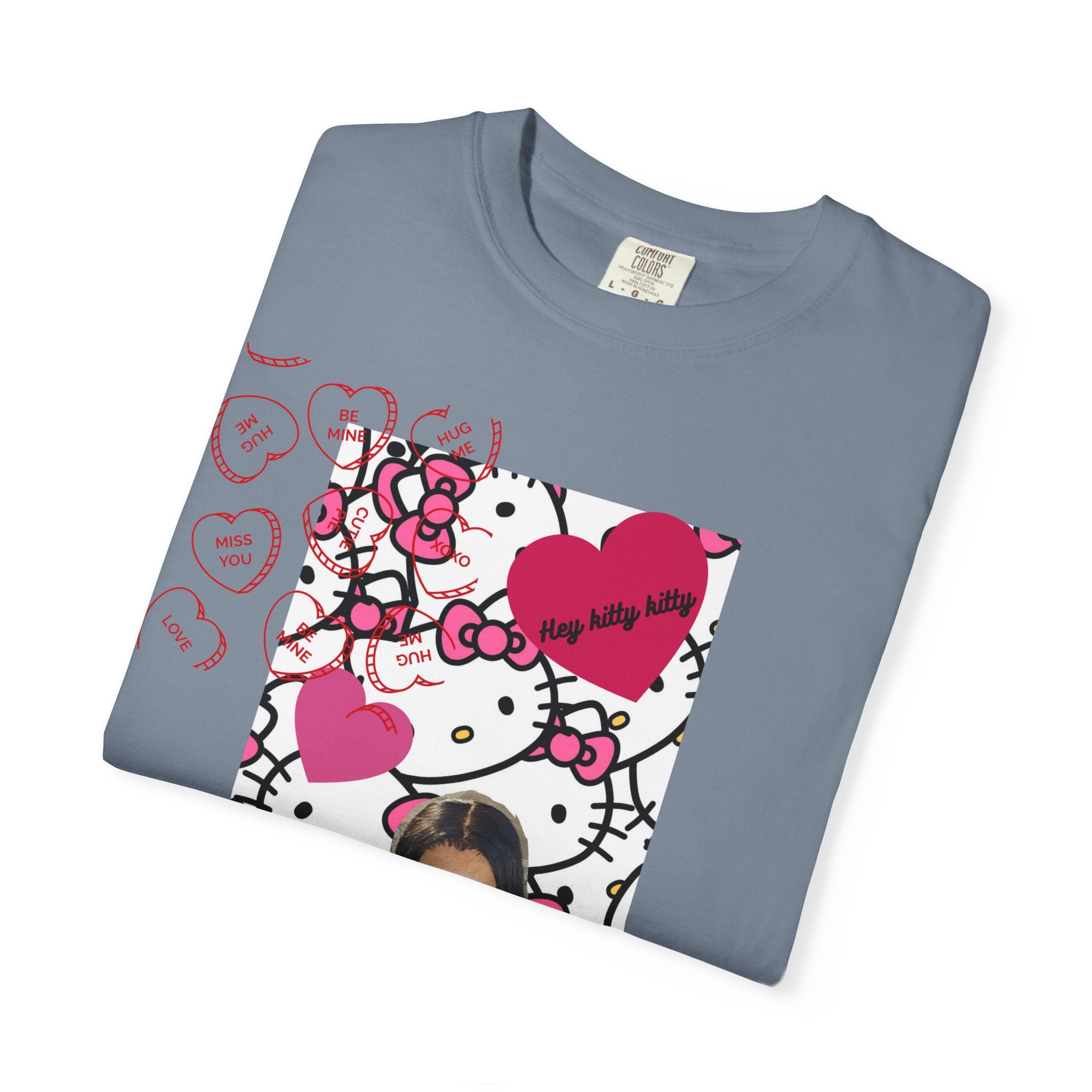 Hey Kitty Kitty Valentine graphic T-shirt