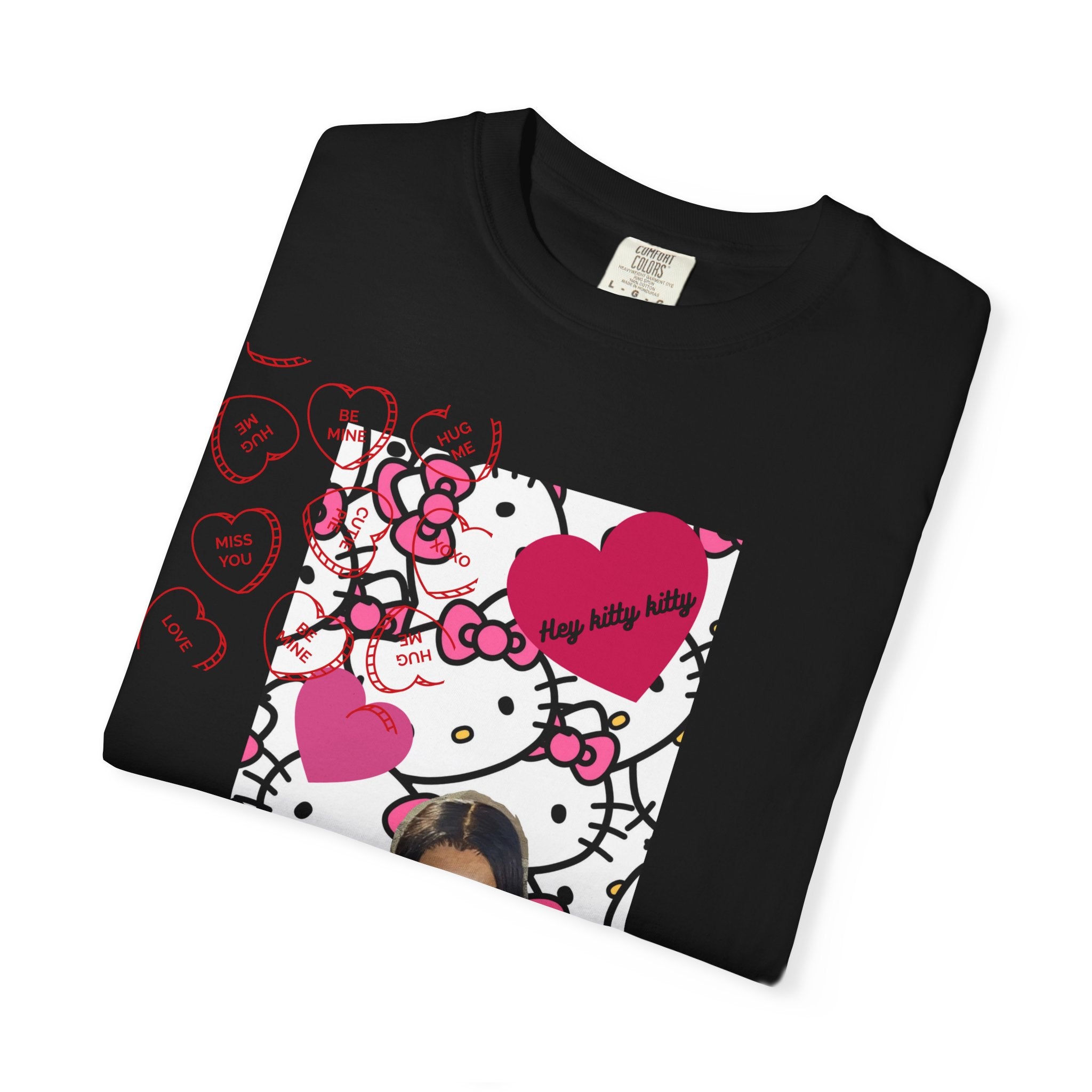 Hey Kitty Kitty Valentine graphic T-shirt