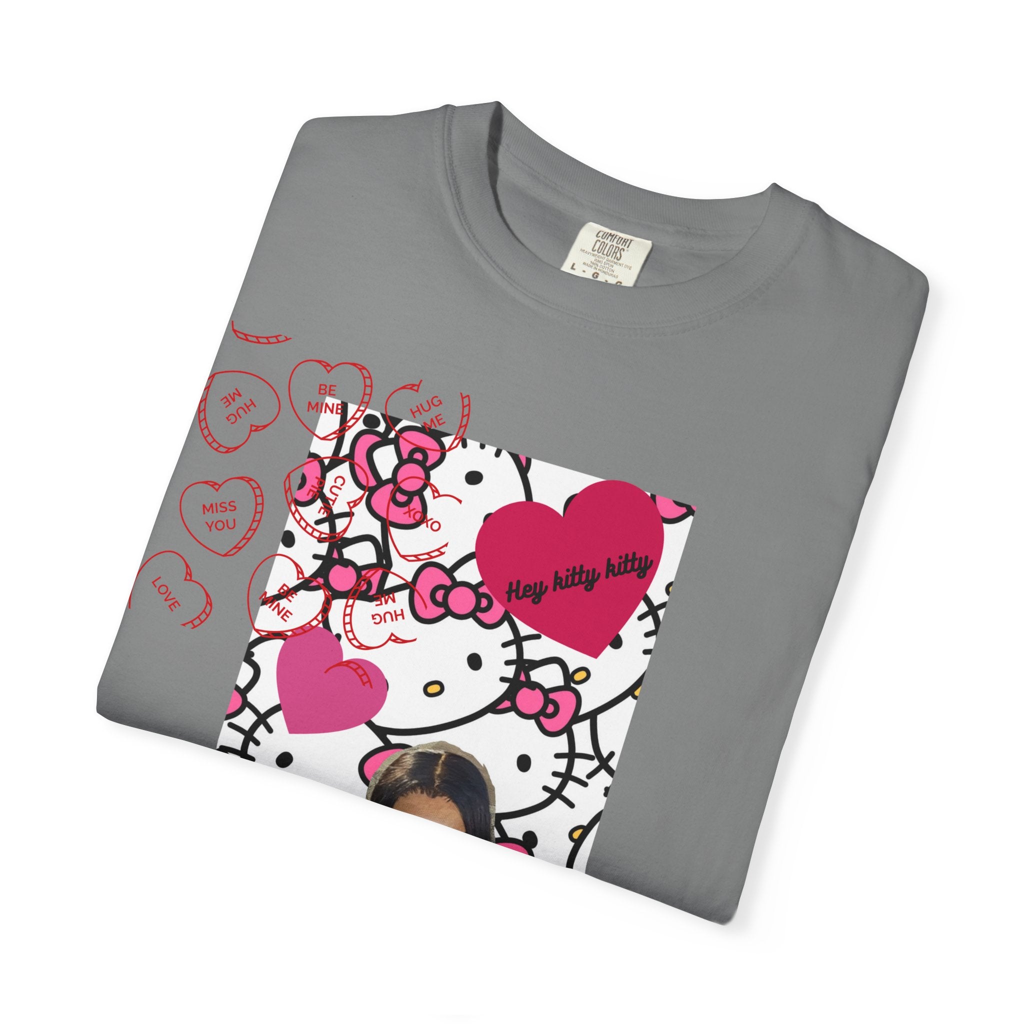 Hey Kitty Kitty Valentine graphic T-shirt