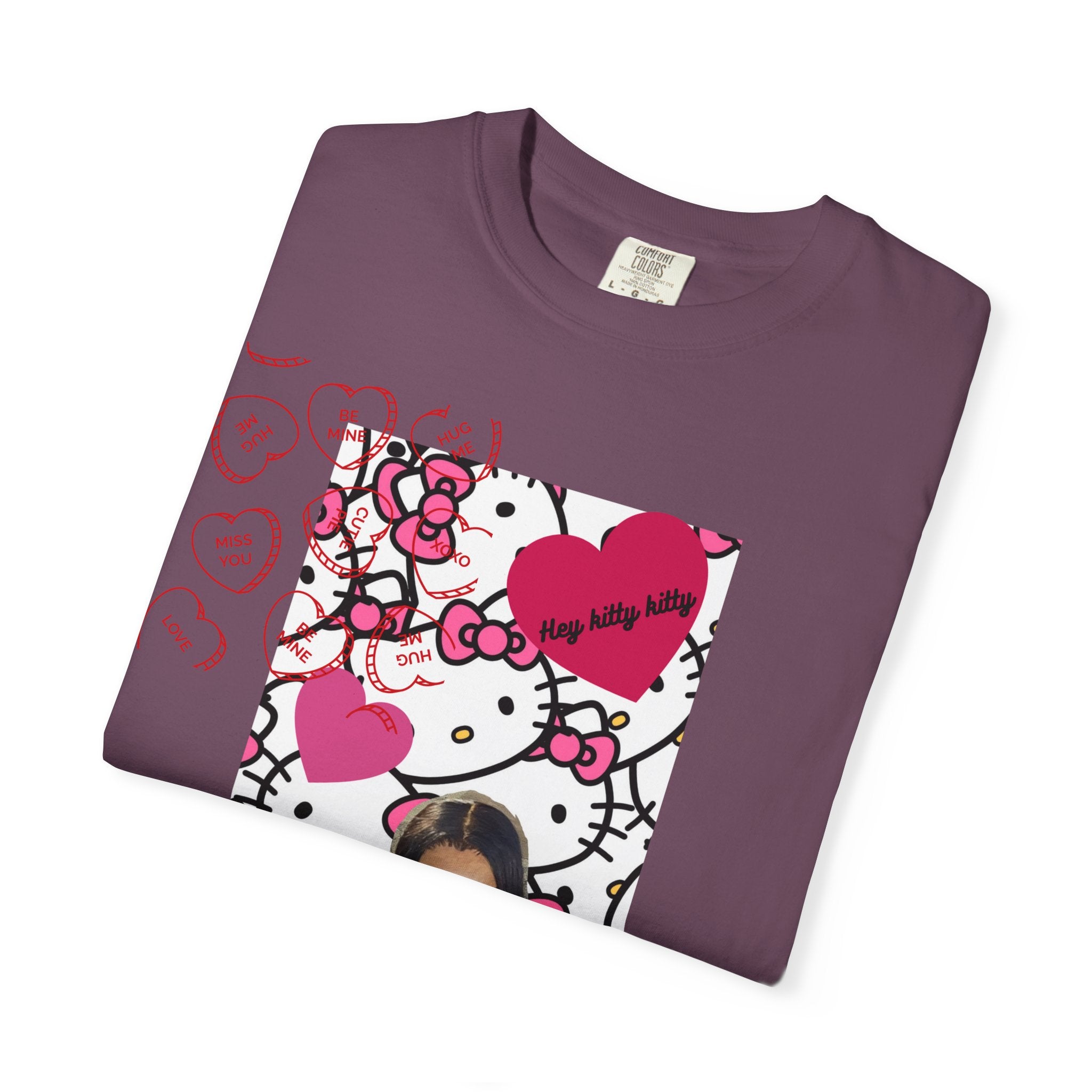 Hey Kitty Kitty Valentine graphic T-shirt