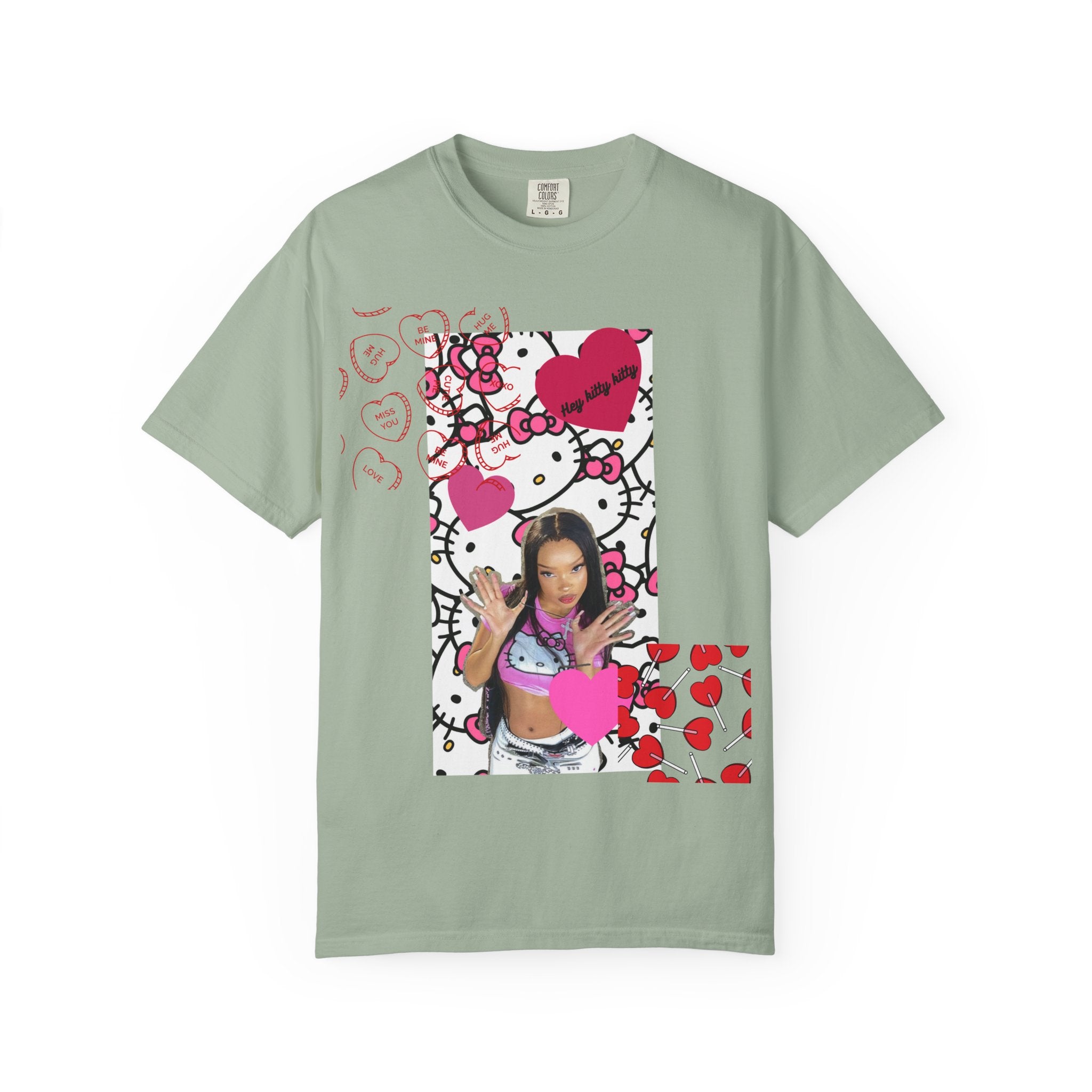 Hey Kitty Kitty Valentine graphic T-shirt