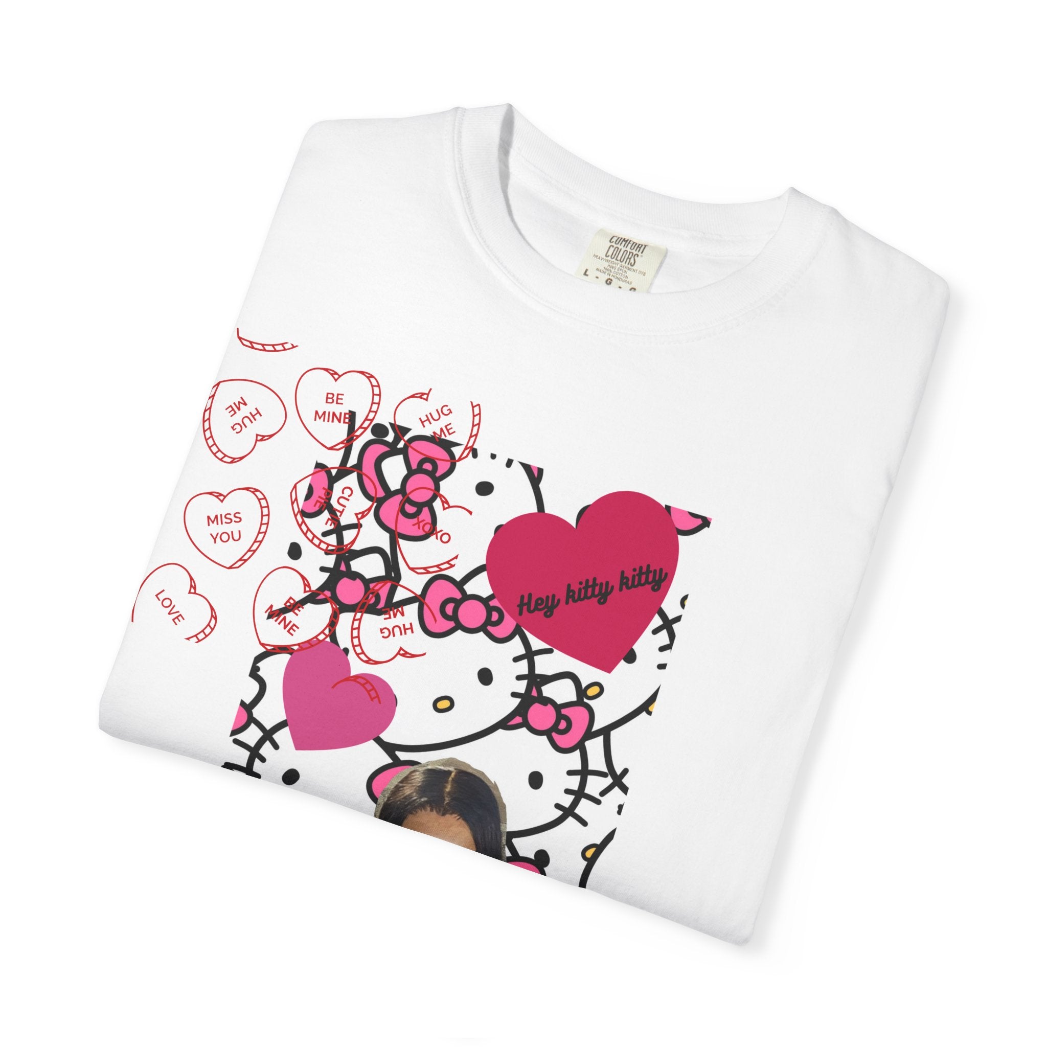 Hey Kitty Kitty Valentine graphic T-shirt