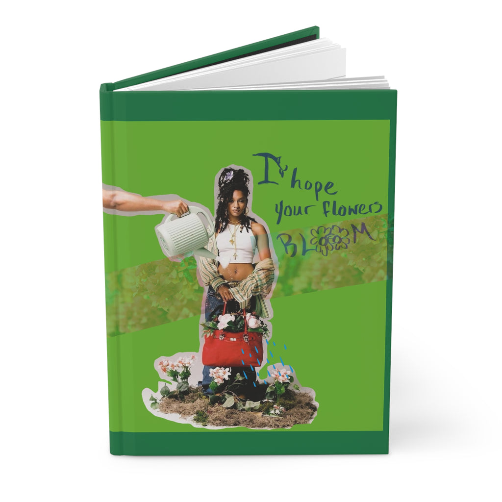 Flower child design Hardcover Journal Matte