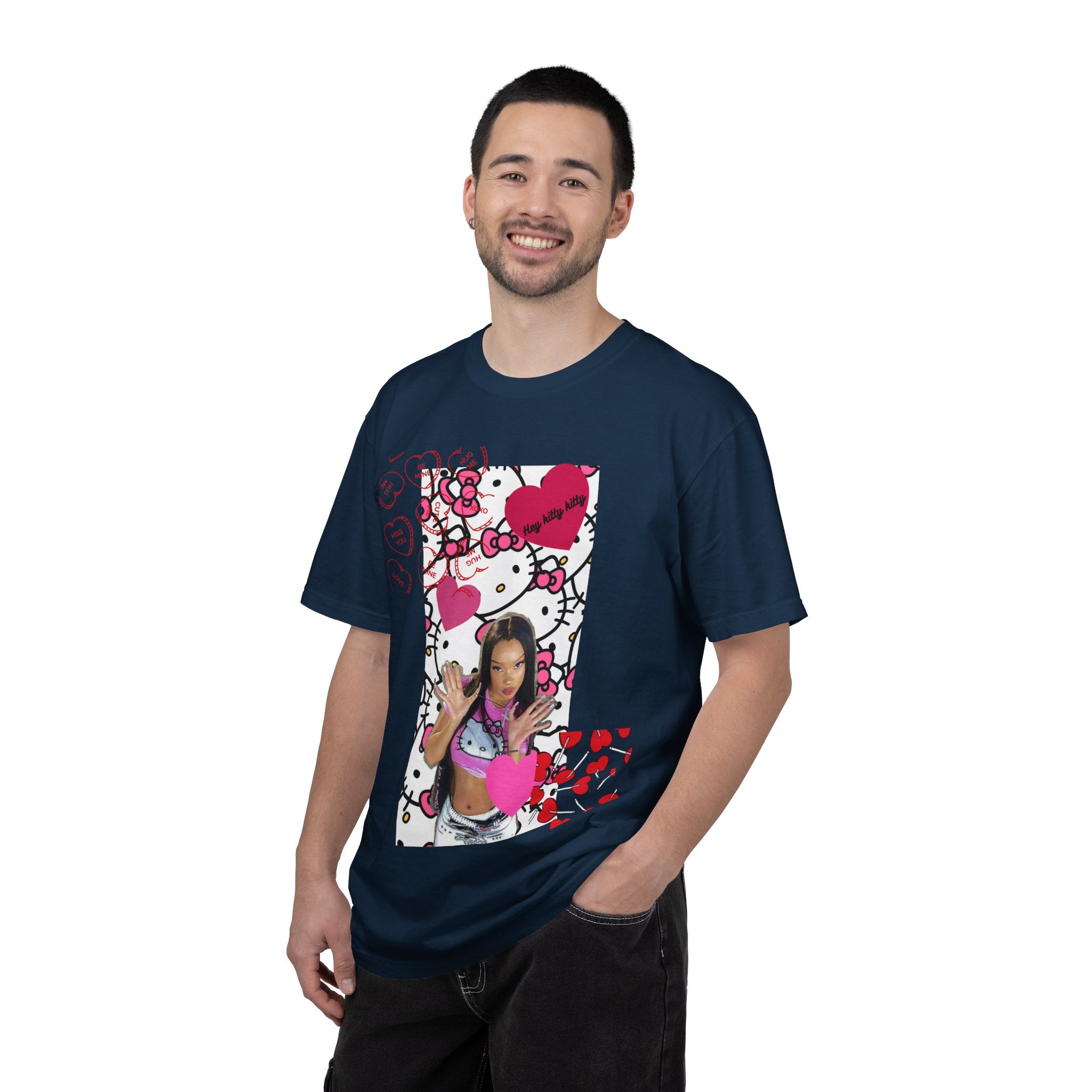 Hey Kitty Kitty Valentine graphic T-shirt