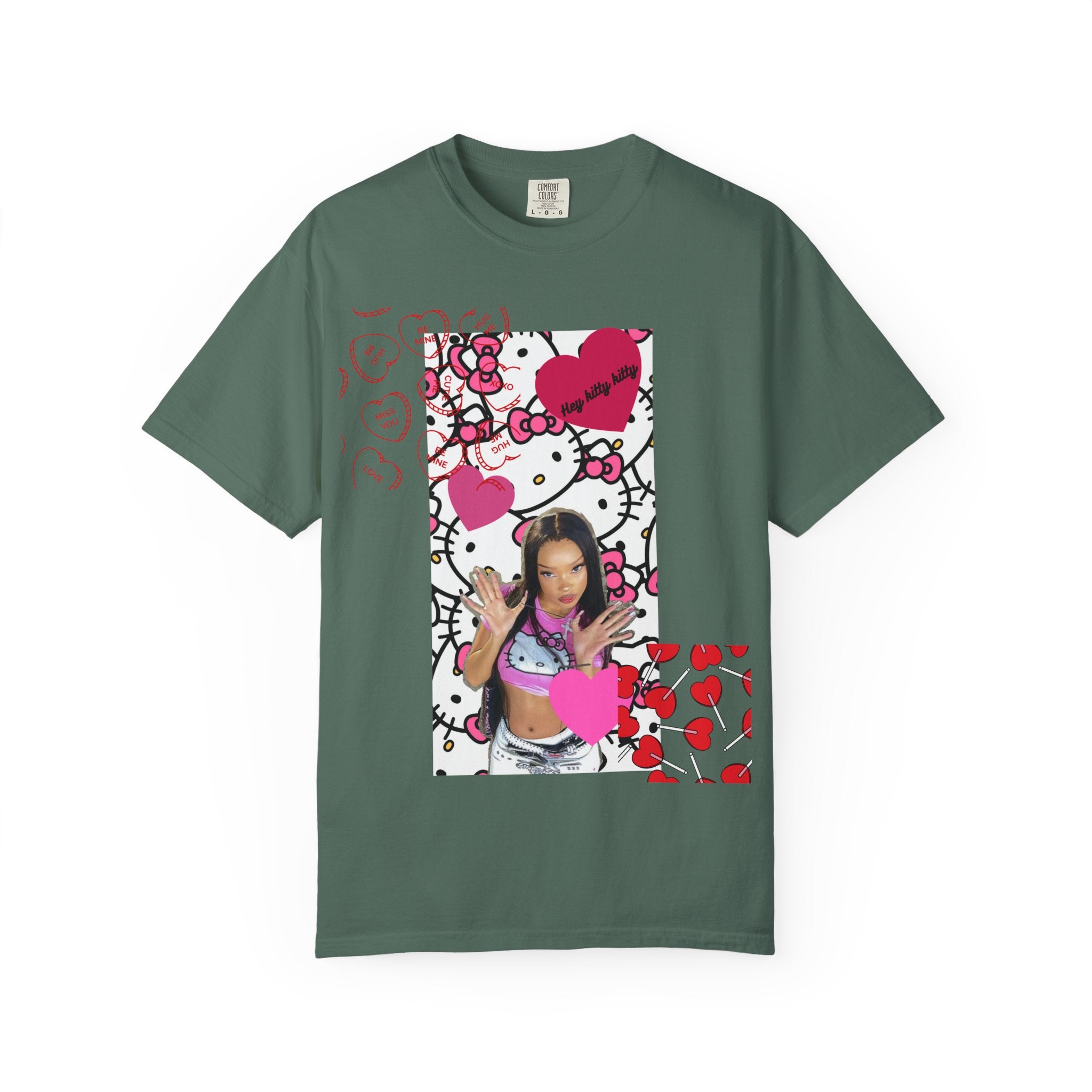 Hey Kitty Kitty Valentine graphic T-shirt