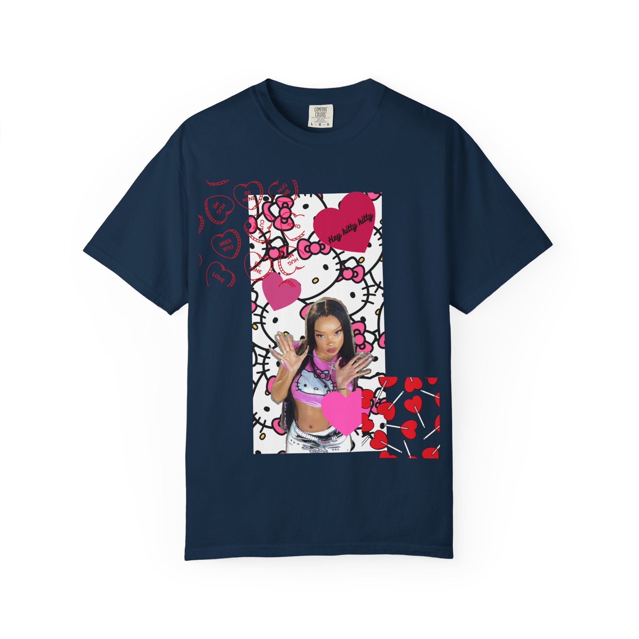 Hey Kitty Kitty Valentine graphic T-shirt