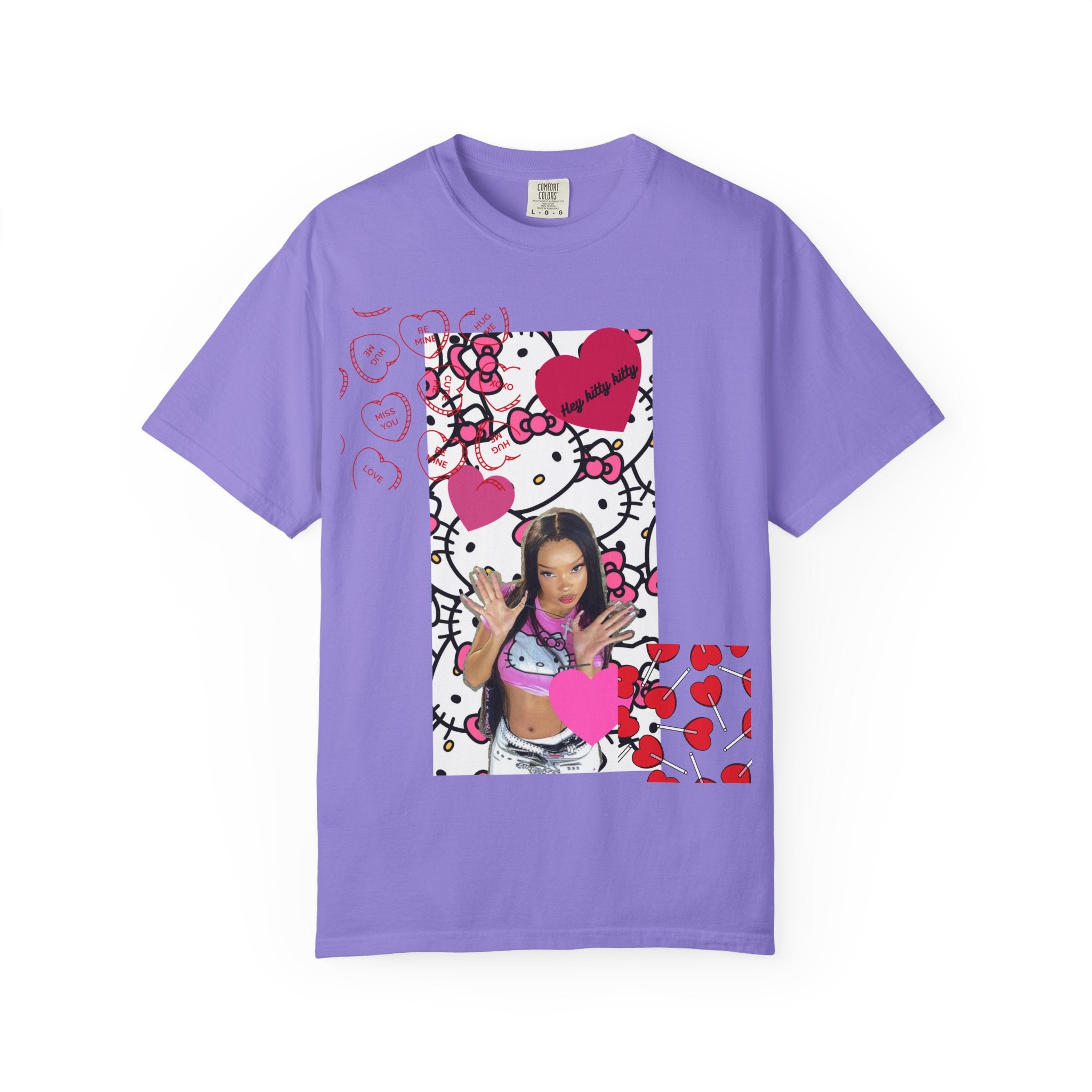 Hey Kitty Kitty Valentine graphic T-shirt