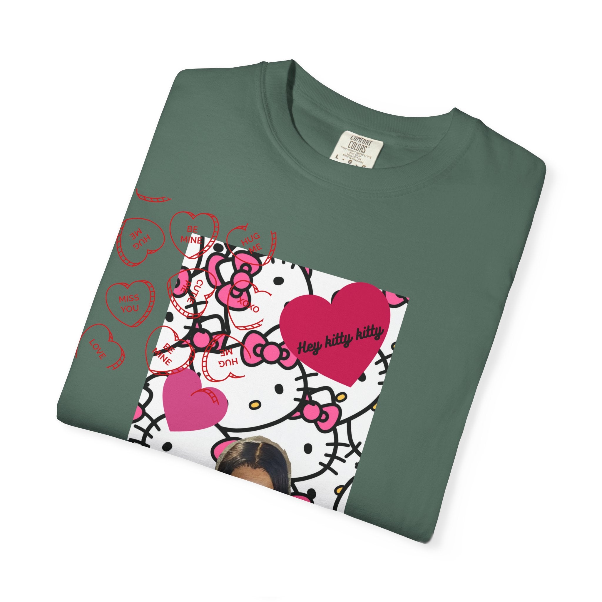 Hey Kitty Kitty Valentine graphic T-shirt