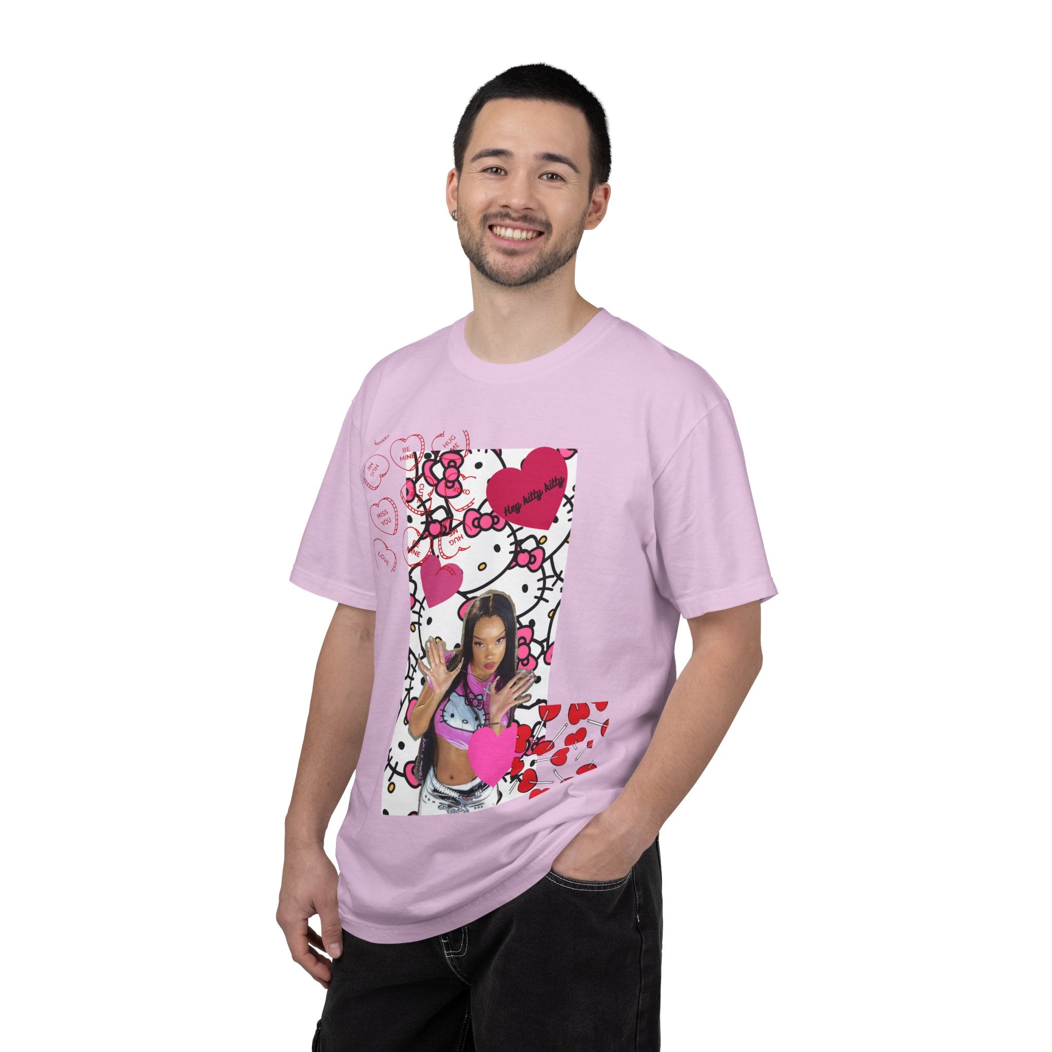 Hey Kitty Kitty Valentine graphic T-shirt