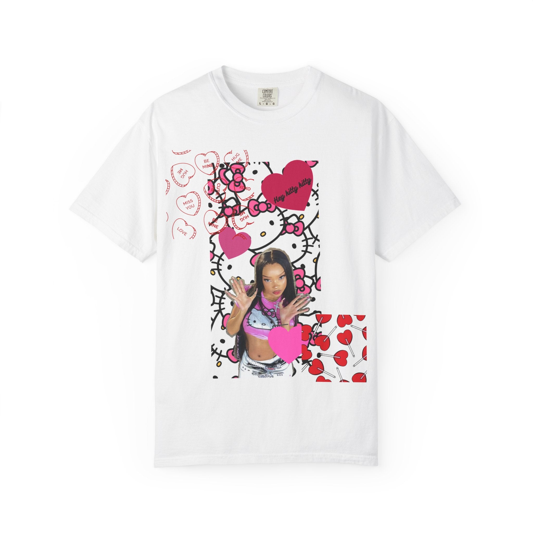Hey Kitty Kitty Valentine graphic T-shirt