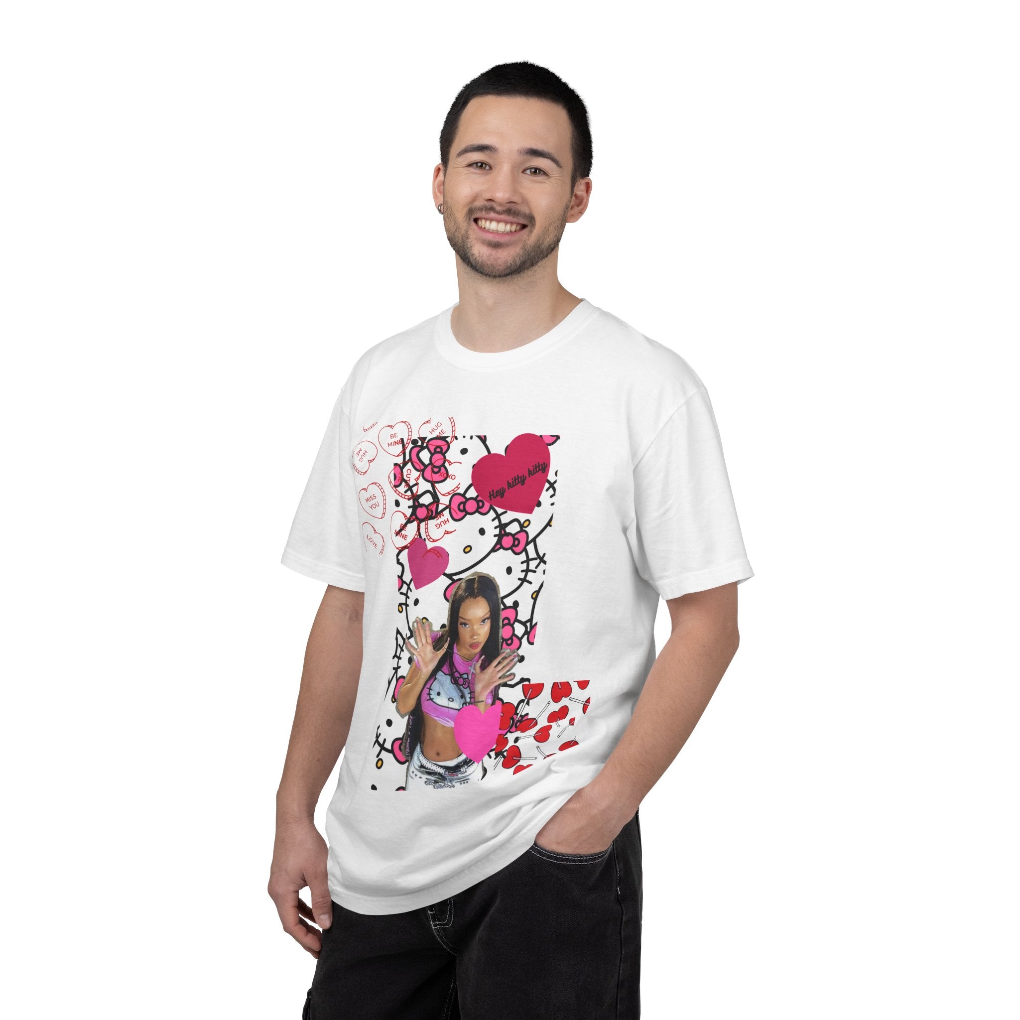 Hey Kitty Kitty Valentine graphic T-shirt