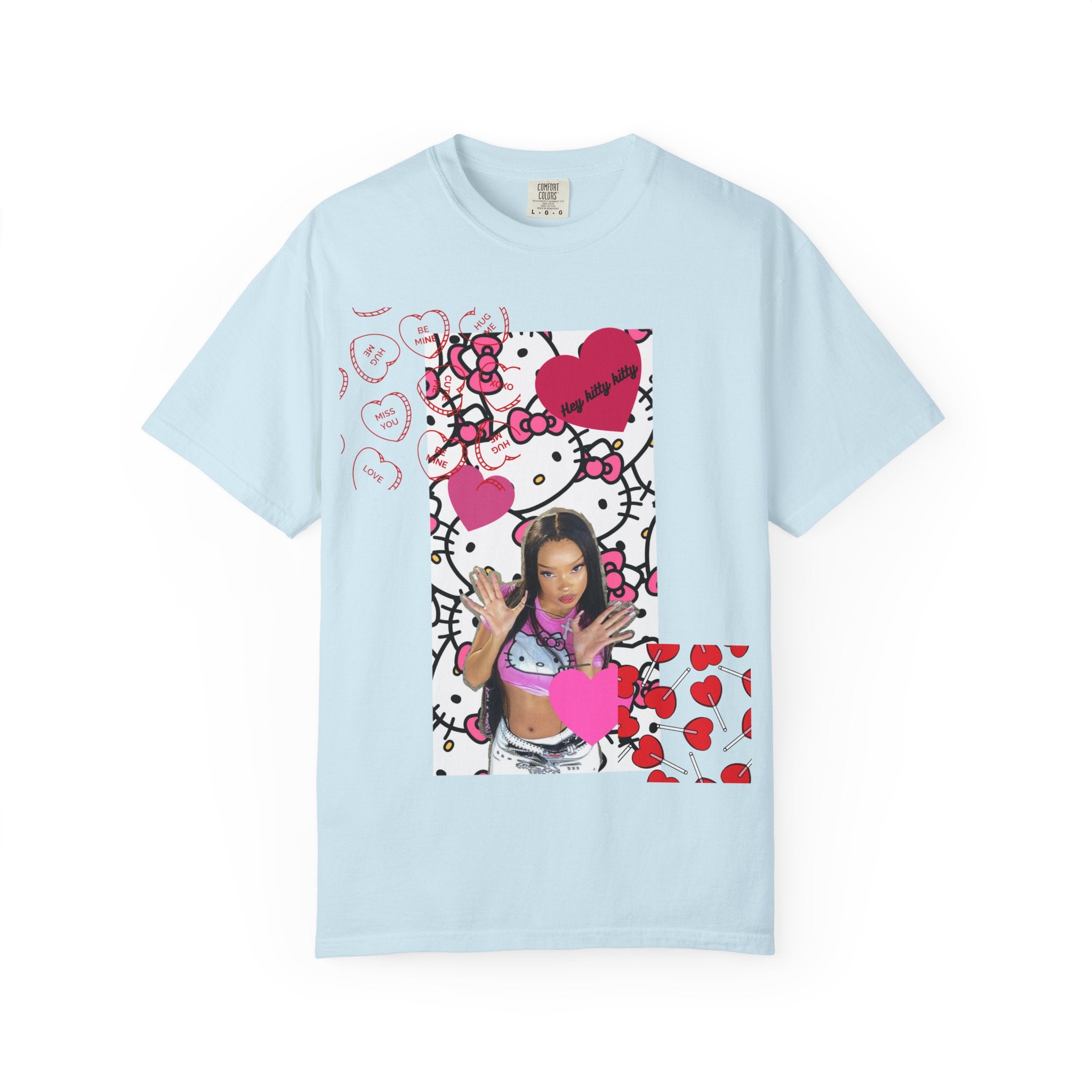 Hey Kitty Kitty Valentine graphic T-shirt
